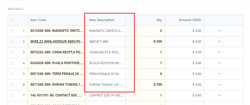 How to increase the height and width of item table s field