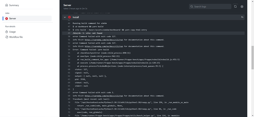 Frappe Cloud custom app build fail - Frappe Cloud - Frappe Forum