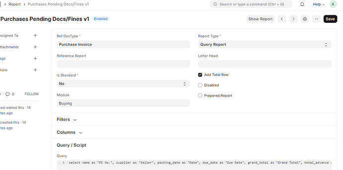 QueryReportDetails