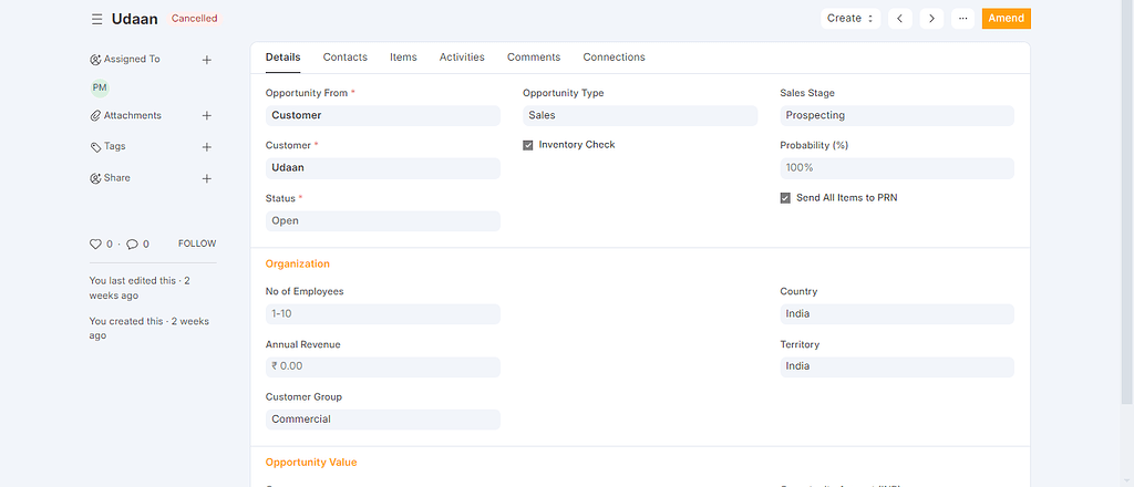 How to fetch cancelled opportunity documents - ERPNext - Frappe Forum