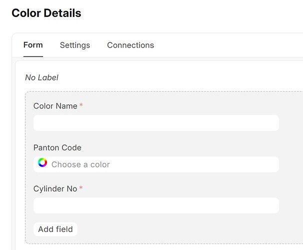 Color table