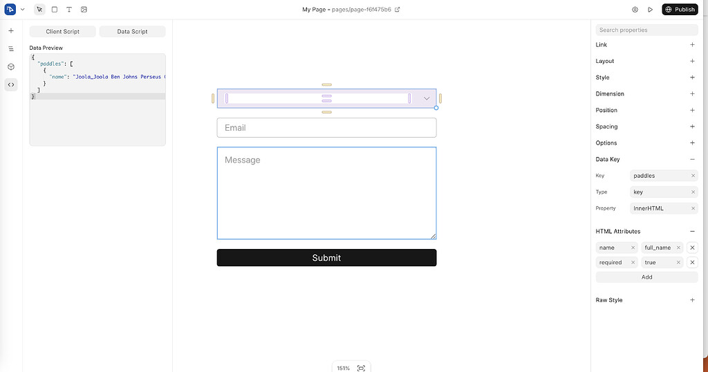 How to fetch and show data in dropdown in builder - Frappe Builder ...