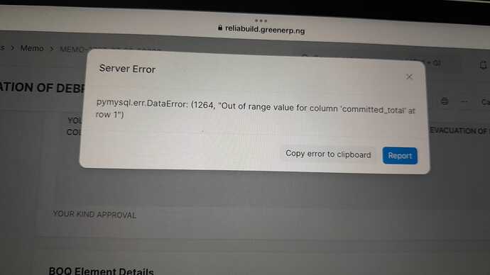 server error