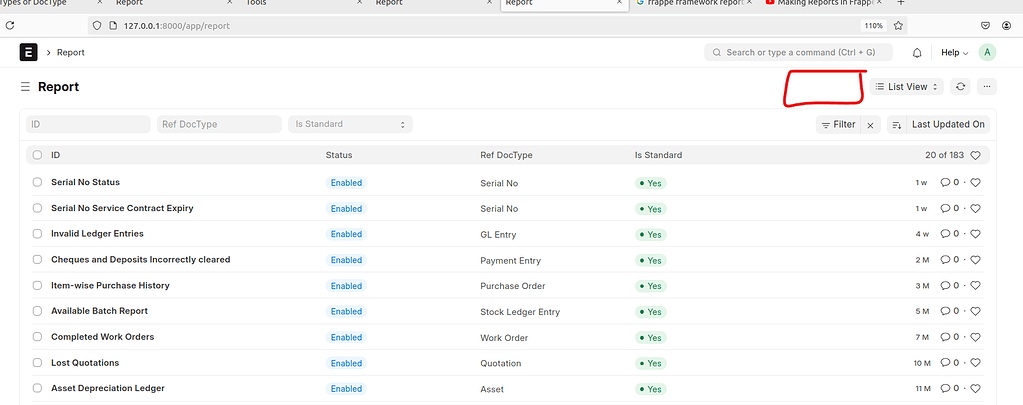 How to enable ADD REPORT button to REPORT doctype - ERPNext - Frappe Forum
