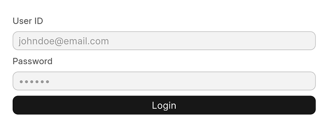 custom login page