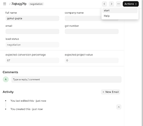 workflow button