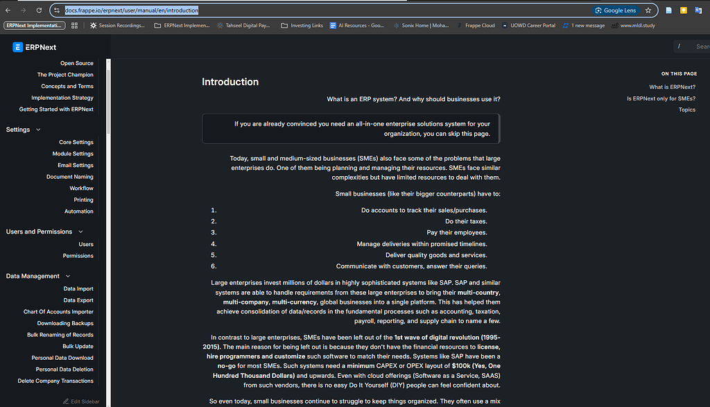 ERPNext documents appearing right-aligned for me - ERPNext