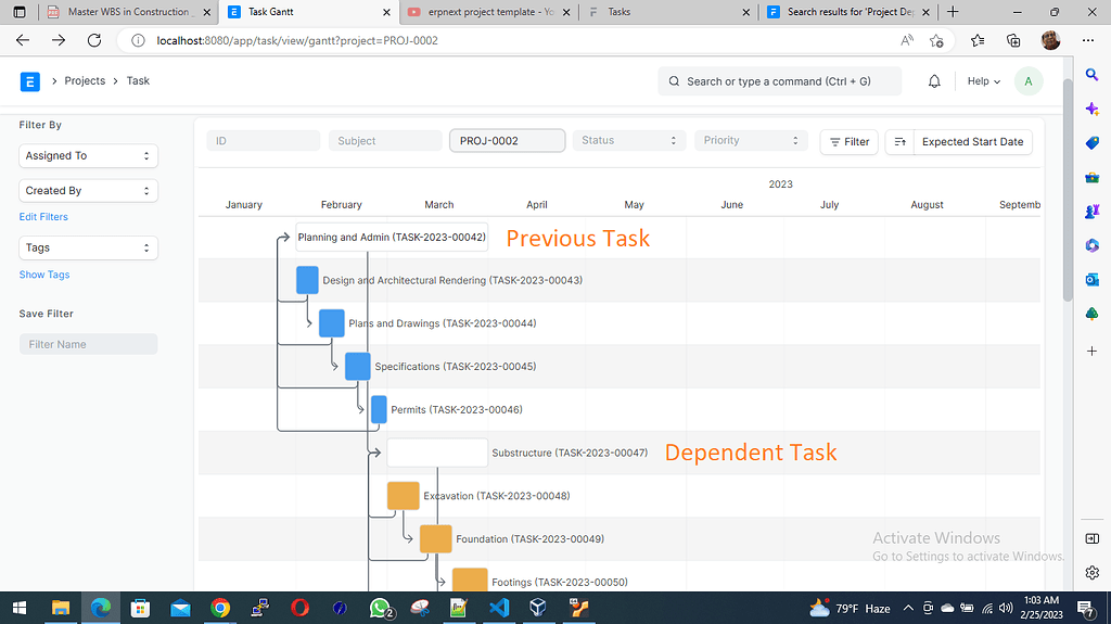 Date change of Dependent Task - Frappe Forum