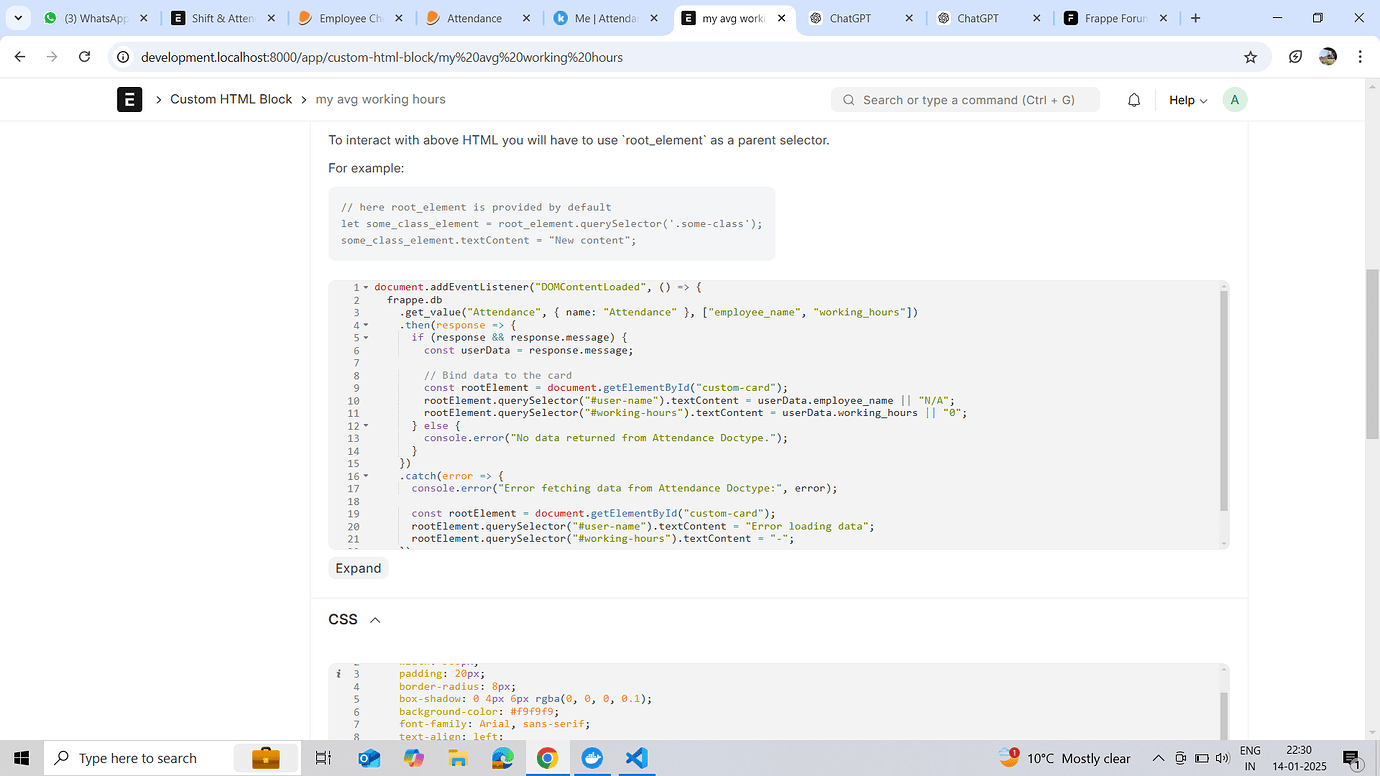 How to make custom card to display data fetch from any doctype ...