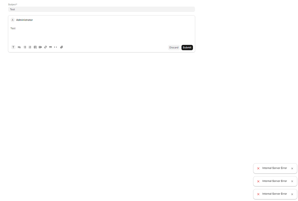Internal Server Error in HelpDesk module - ERPNext - Frappe Forum