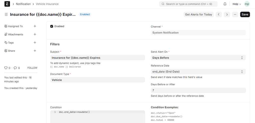 System Notification Alert not working - Frappe Framework - Frappe Forum