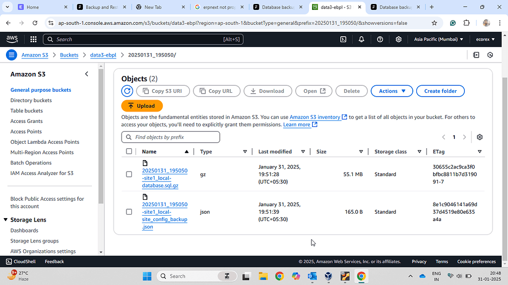 Database backup is not full in size - ERPNext - Frappe Forum