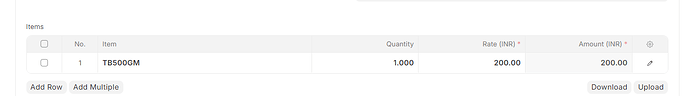 sales invoice