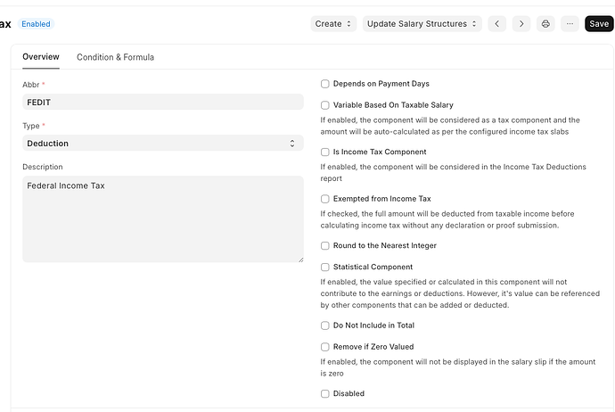 Component FEDIT Overview