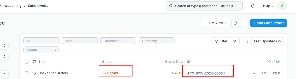 Sales Invoice Status Issue - ERPNext - Frappe Forum