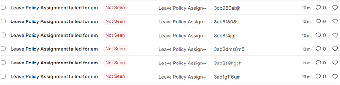 leave policy error