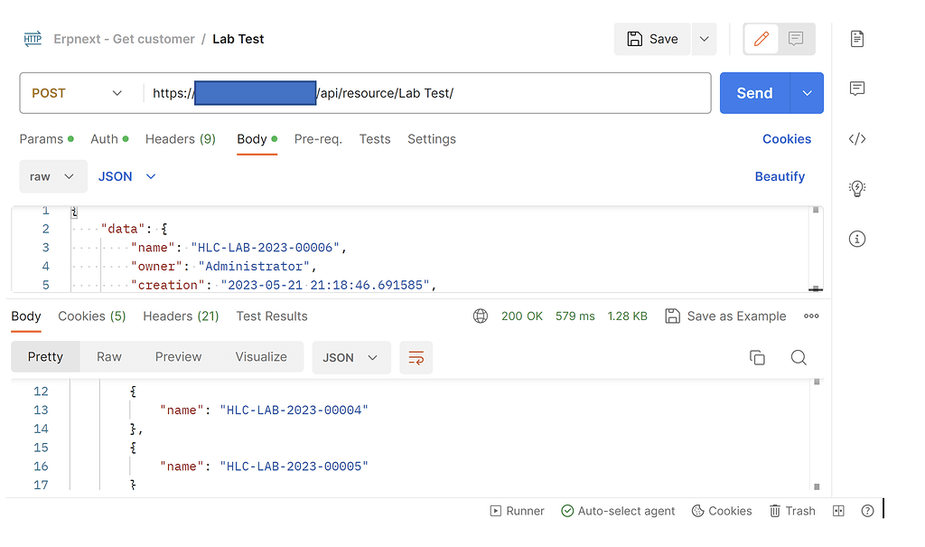 Create document via REST API (Lab test) - Integration - Frappe Forum