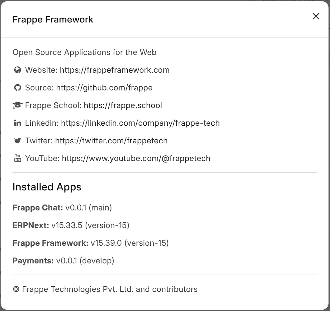 Updating v15 to the latest version - ERPNext - Frappe Forum