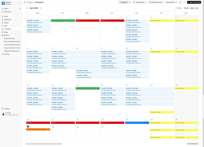 Timesheet-Calendar
