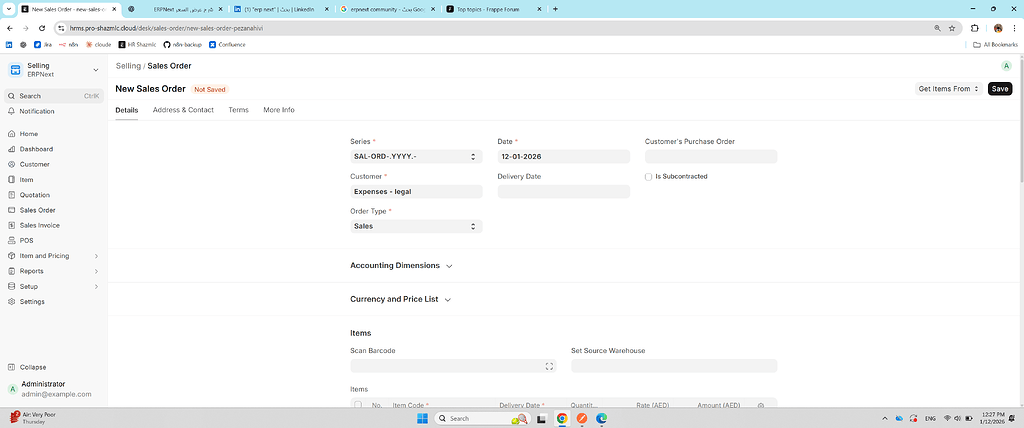 ERPNEXT PROBLEM - ERPNext - Frappe Forum