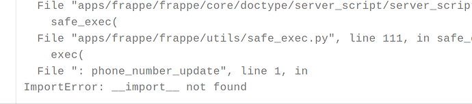 script error