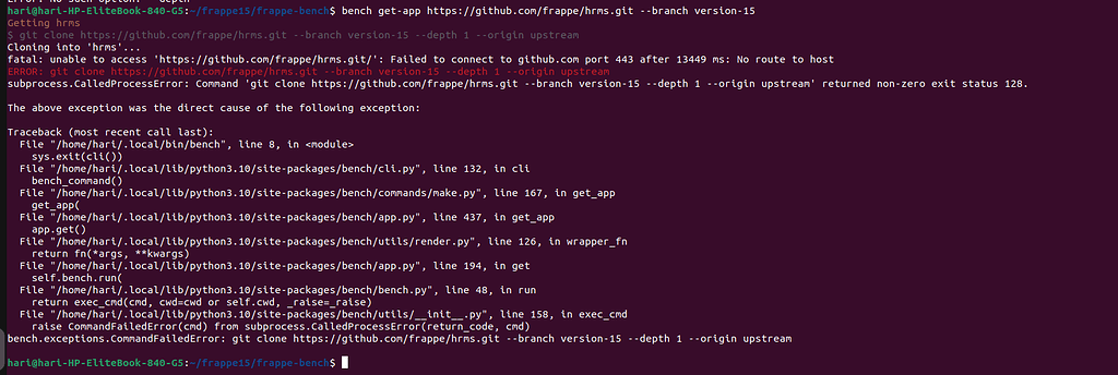 Not able to install-app HRMS 15 - Frappe HR - Frappe Forum