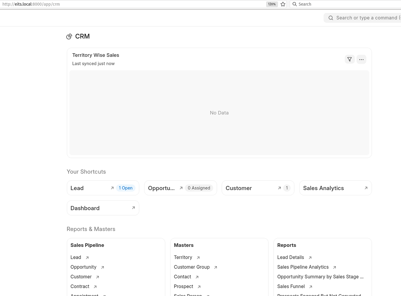 Dashboard customization error - ERPNext - Frappe Forum