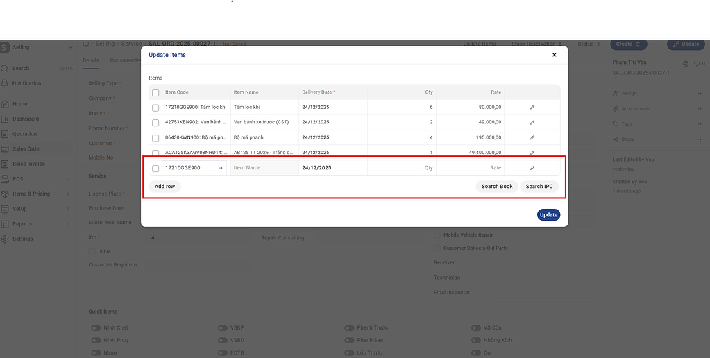 ERPNext v16.3 – Fix Update Items in Sales Order - ERPNext - Frappe Forum