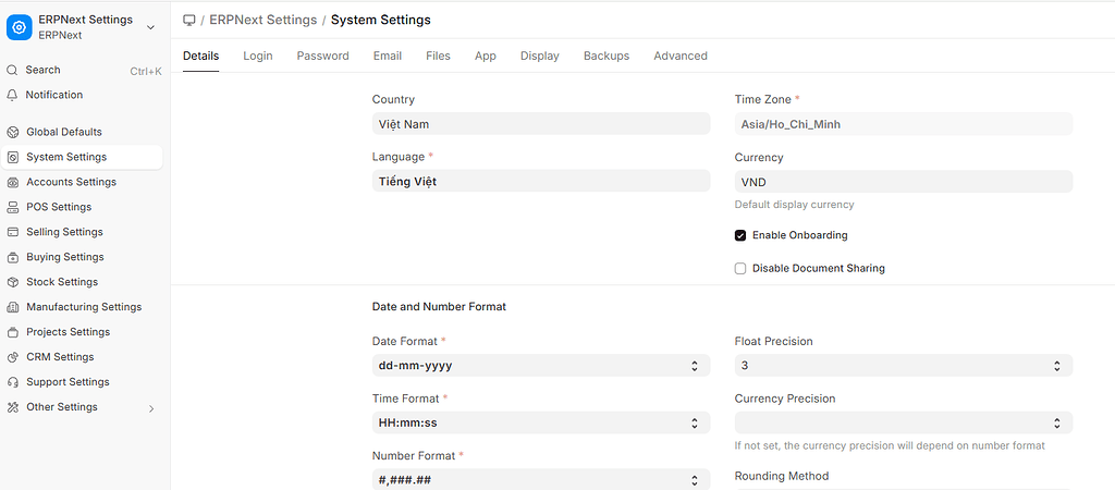 Need help to change system interface language - ERPNext - Frappe Forum