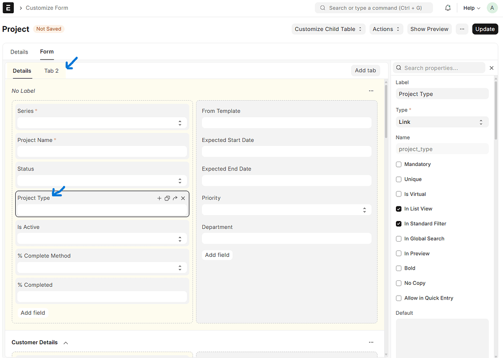 Customization Based On Selection - Customize ERPNext - Frappe Forum