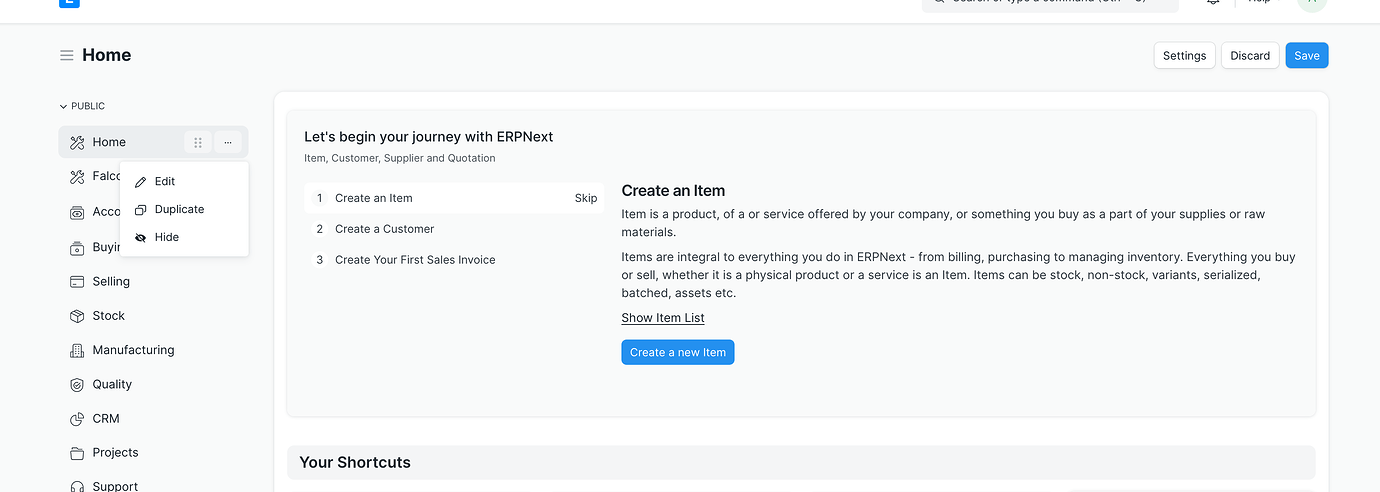 How to custom workspace - ERPNext - Frappe Forum