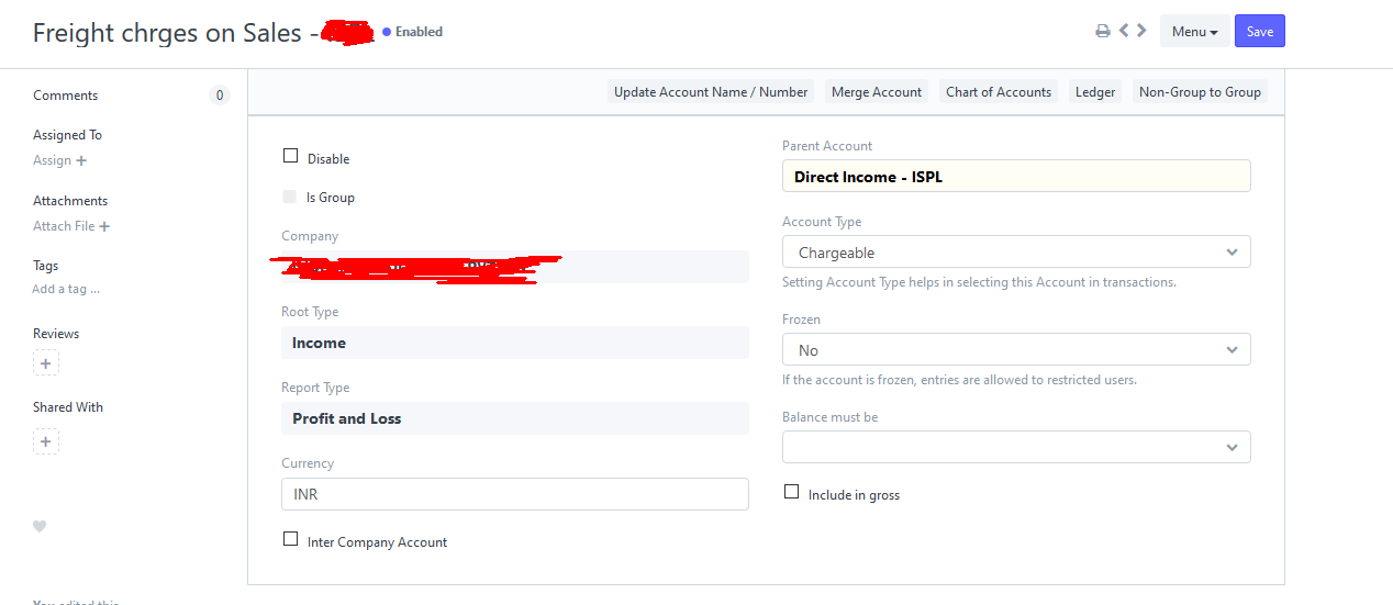 Chargeable- Account Type Definition? - Accounting - Frappe Forum