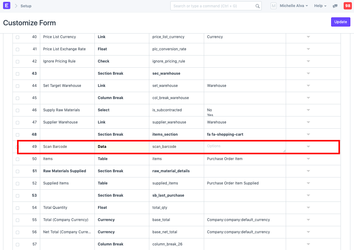 Change Item Code To Item Name Customization Frappe Forum