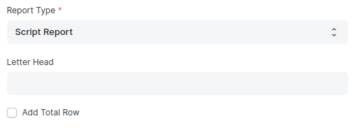 script report