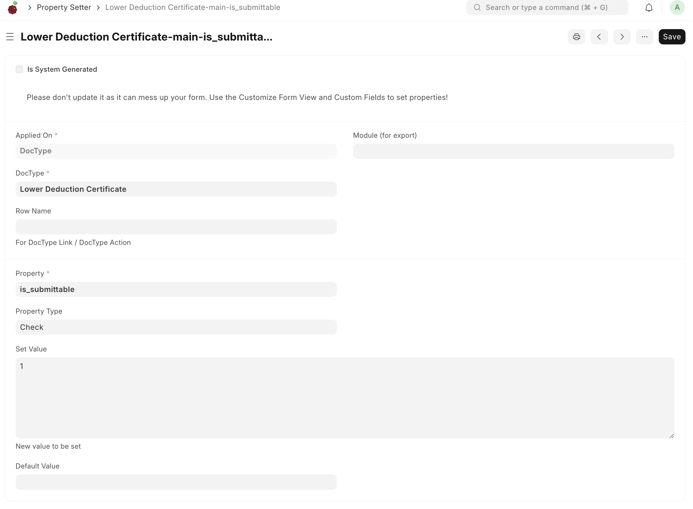Make Doctype as Submittable - ERPNext - Frappe Forum